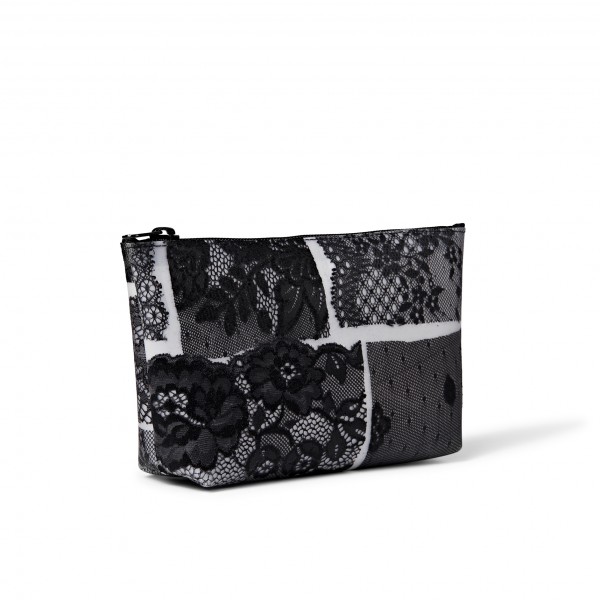 Cosmetic bag . LACE
