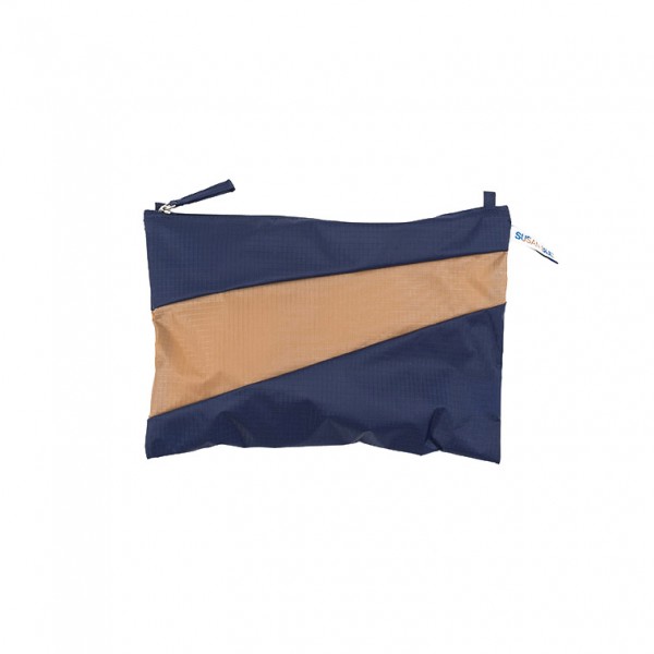 Pouch . BIJL . Navy Camel M