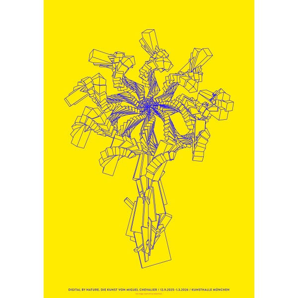 Poster 38 . FRACTAL FLOWER GELB